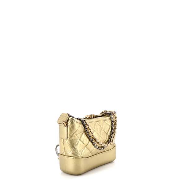 Gabrielle Hobo Quilted Metallic Aged #220980C30B - Picture 2 of 6